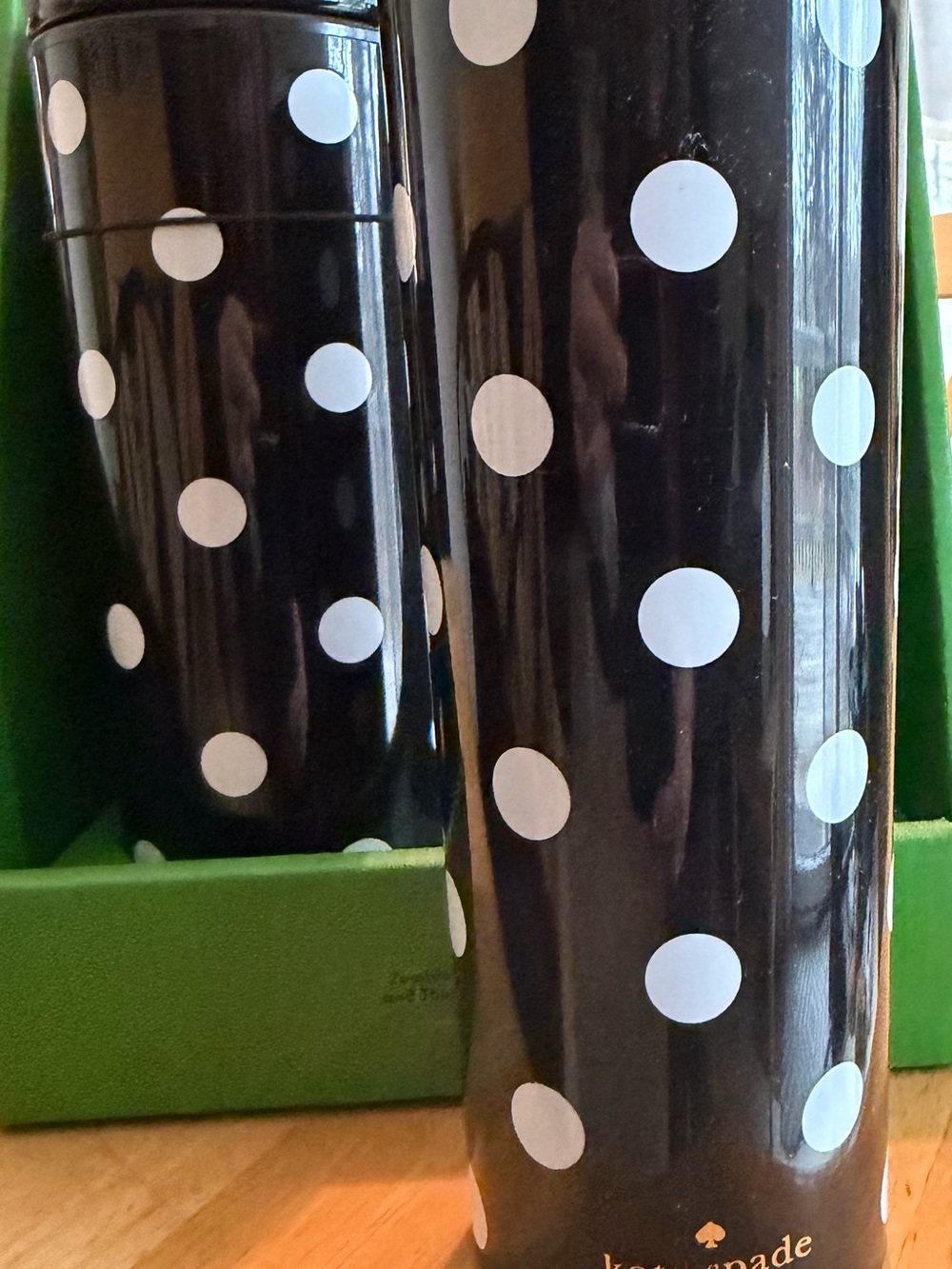 Kate Spade ♠️ NY white polka dot Tumbler Set NWT - Picture 5 of 6